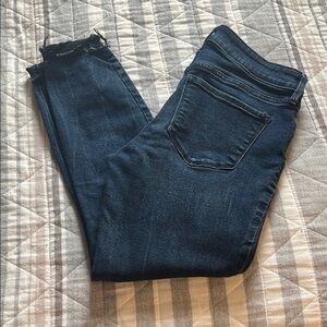 Old Navy Mid-Rise Ankle Length Blue Jeans